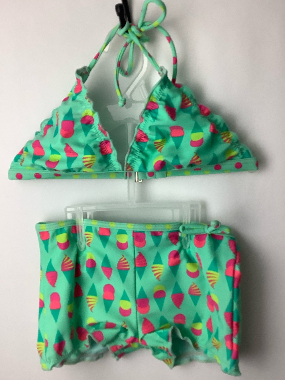 NWOT Girl's Size 7/8 Vigoss ICE CREAM CONE PRINT 2pc Swimsuit KAWAIICORE